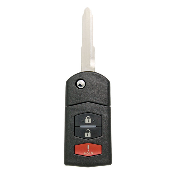 Keyless2Go 3 Button Remote Flip Key Replacement for Mazda KPU41788