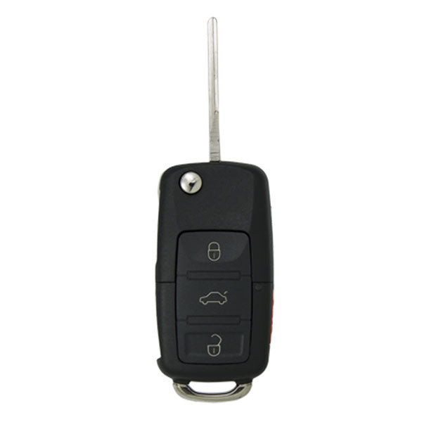 Keyless2Go Volkswagen 4 Button Remote Flip Key NBG735868T, 1J0959753T, 315 MHz - Premium Aftermarket