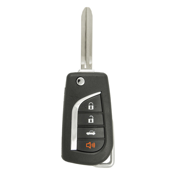 Keyless2Go Toyota 4 Button 4D67 Chip Remote Flip Key GQ4-29T, 89070-02270, 315 MHz - Premium Aftermarket