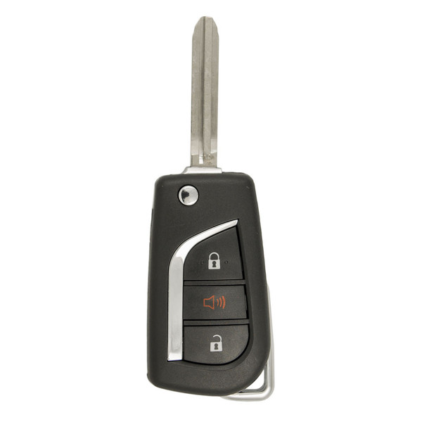 Keyless2Go 3 Button Remote Flip Key Replacement for Toyota HYQ12BBY / 89070-35170 / G Chip, TLS-KH3-076-AFB-ZZZZ-001
