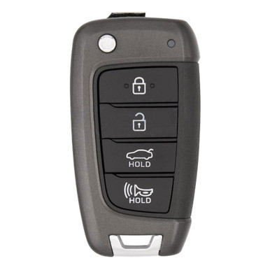 Hyundai 4 Button Remote Flip Key NYOMBEC4TX2004, 95430-AA100, 433 MHz - New, OEM