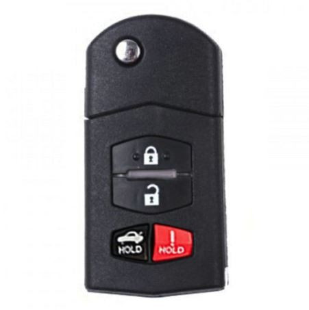 Mazda 4 Button Remote Flip Key 5WK43451E, GS4B-67-5RYA, 315 MHz - Aftermarket