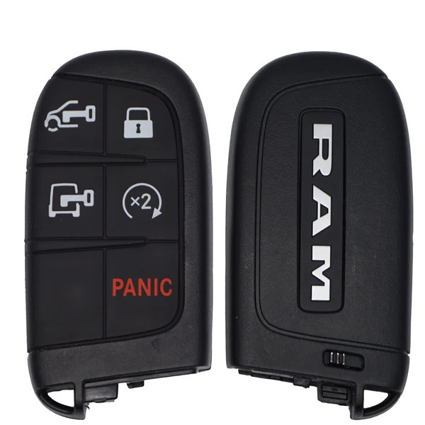 Ram 5 Button Smart Key M3N-40821302, 7FF25LXHAB, 433 MHz - New, OEM