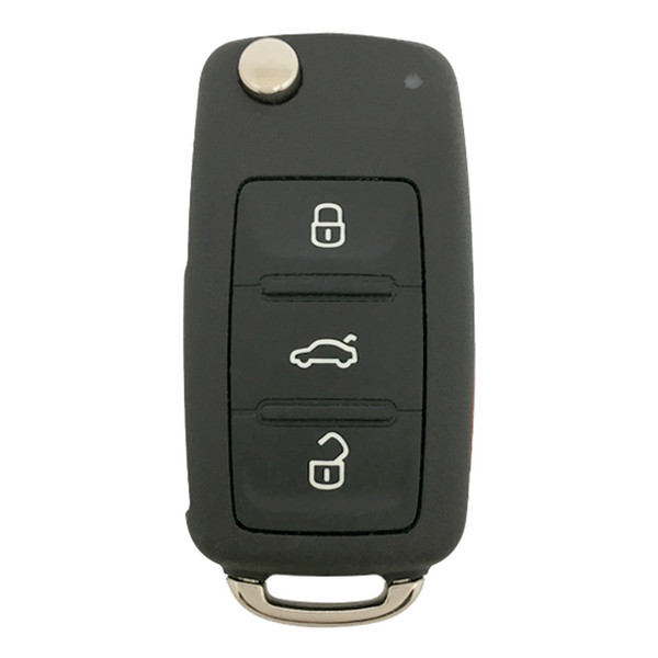 Volkswagen 4 Button Remote Flip Key with CAN Chip NBG010180T, 5K0837202AE, 315 MHz - Refurbished, Recase