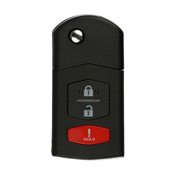 Keyless2Go Mazda 3 Button 40-Bit Remote Flip Key BGBX1T478SKE125-01, CC43-67-5RYC, 315 MHz - Premium Aftermarket