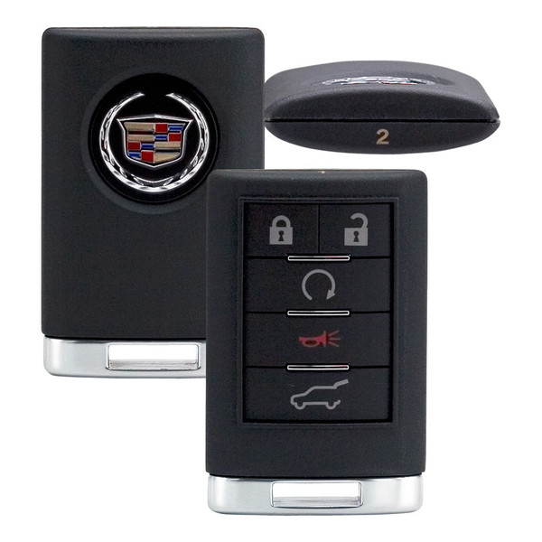 Strattec (5923884) Cadillac 5 Button Driver 2 Remote OUC6000066, OUC6000223, 20998282, 315 MHz - New, OEM