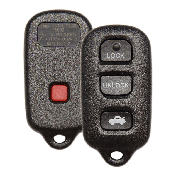 Strattec (5931641) Toyota 4 Button Remote GQ43VT14T, 89742-AA030, 315 MHz - Branded Aftermarket