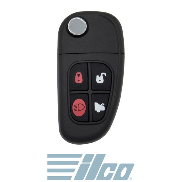 Ilco Land Rover, Jaguar 4 Button Remote Flip Key NHVWB1U241, CWTWB1U243, C2S31067, 315 MHz - 
