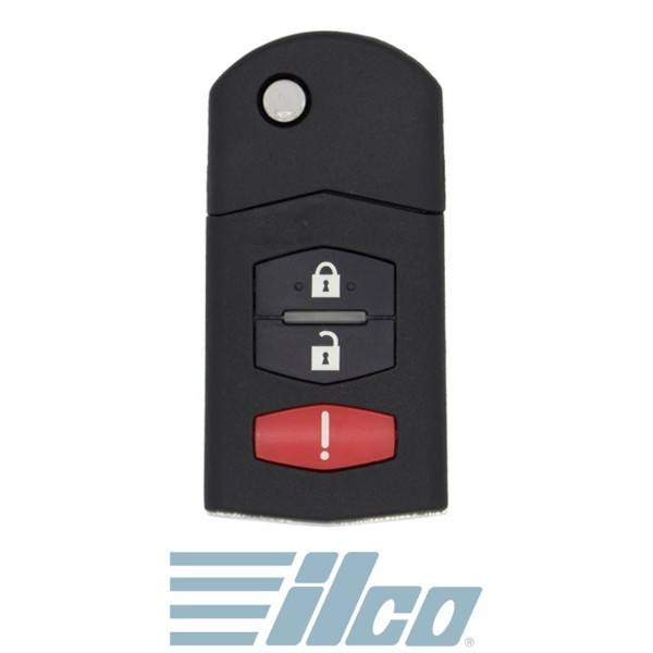 Ilco Mazda 3 Button Remote Flip Key KPU41788, FE04-67-5RYB, 315 MHz