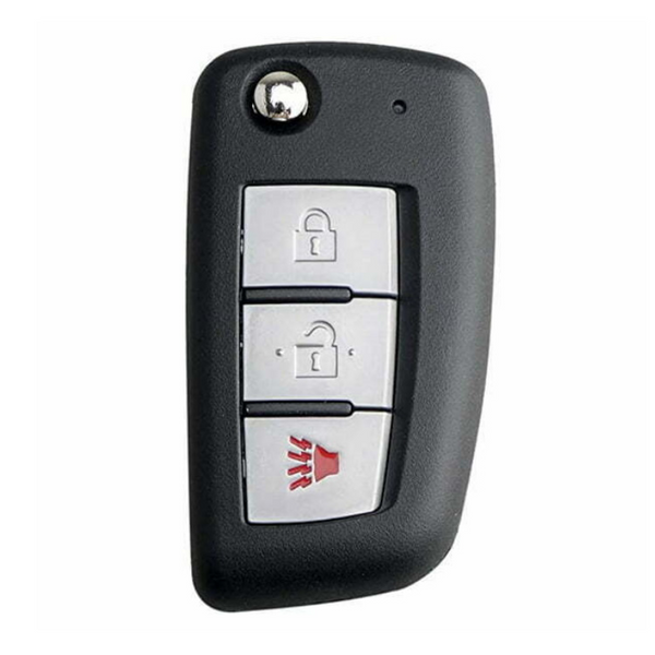 Nissan 3 Button Remote Flip Key CWTWB1G767, 28268-4BA1A, 433 MHz - Aftermarket