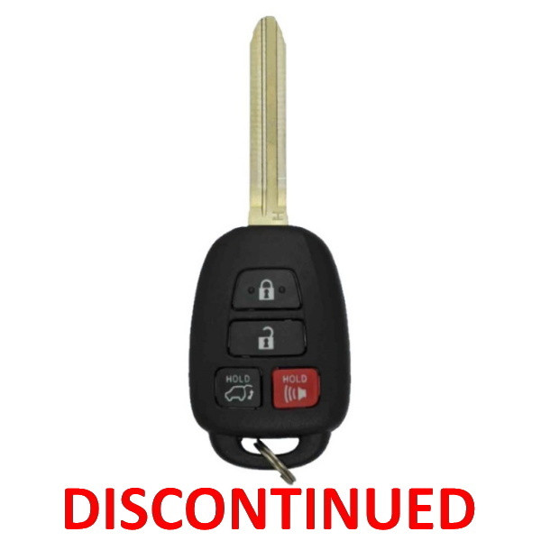 Toyota 4 Button Remote Head Key GQ4-52T - New, OEM (DISCONTINUED)