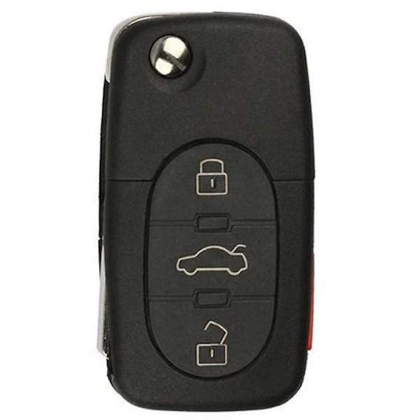 Volkswagen 4 Button Remote Flip Key NBG8137T, 1J0959753F, 315 MHz - Aftermarket