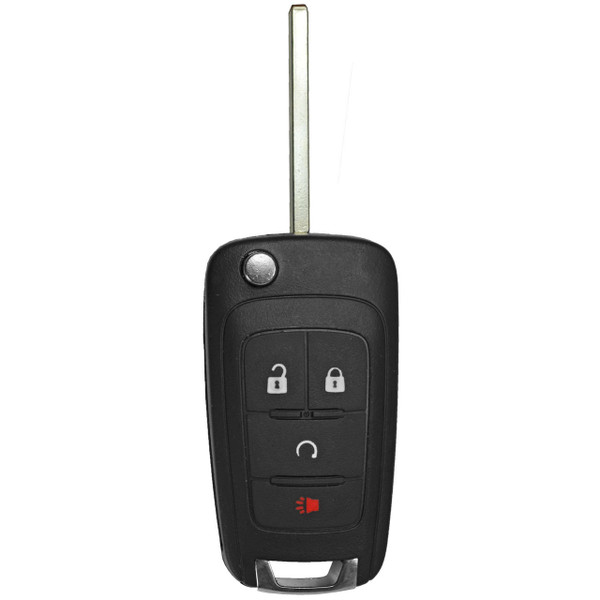 Buick 4 Button Remote Flip Key OHT01060512, V2T01060512, 315 MHz - Refurbished, Recase