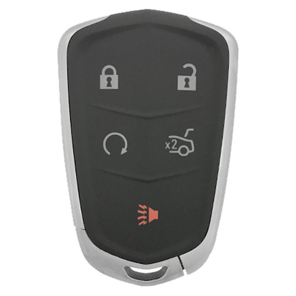 Cadillac 5 Button Smart Key HYQ2EB, 13598538, 433 MHz - Refurbished, Recase