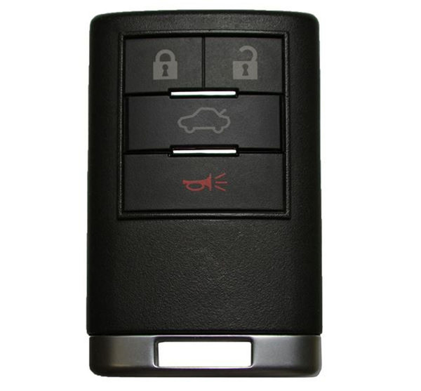 Cadillac 4 Button Remote OUC6000066, OUC6000223, 25840557 - Refurbished, Recase