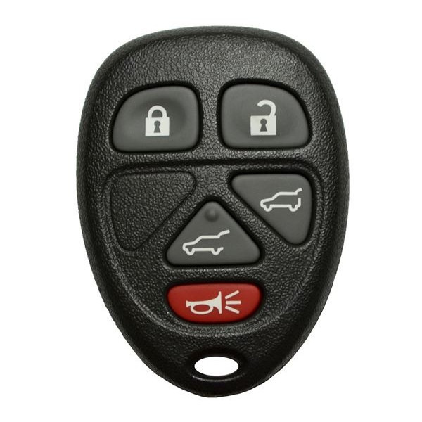 Cadillac Chevrolet GMC 5 Button Remote OUC60221 OUC60270, 15913418, 315 MHz- Refurbished, Grade A