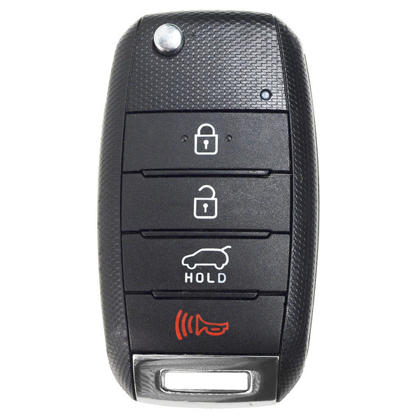 Kia 4 Button Remote Flip Key TQ8-RKE-4F19 (YP PE 4BT), 95430-A9150, 433 MHz - Refurbished, Recase