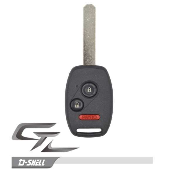 Honda 3 Button Remote Head Key MLBHLIK-1TA, IN DURASHELL - Refurbished, Recase in Durashell
