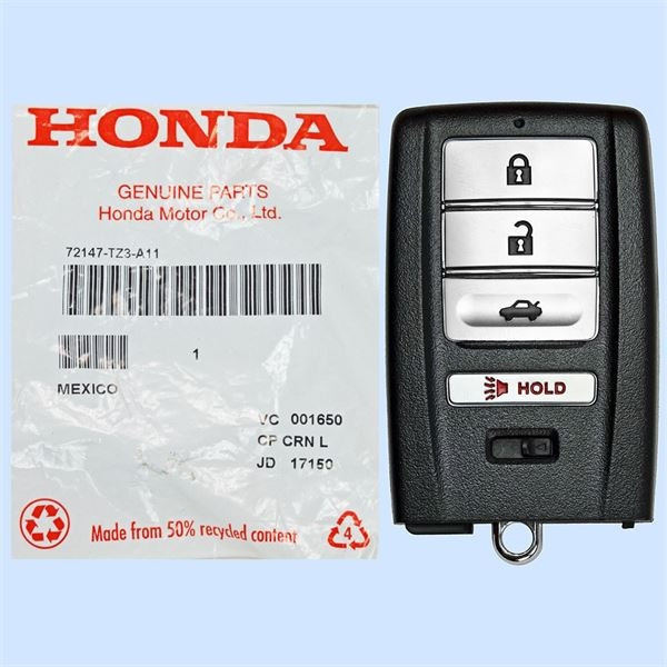 Acura 4 Button Driver 2 Smart Key KR5V1X, 72147-TZ3-A11, 315 MHz - New, OEM
