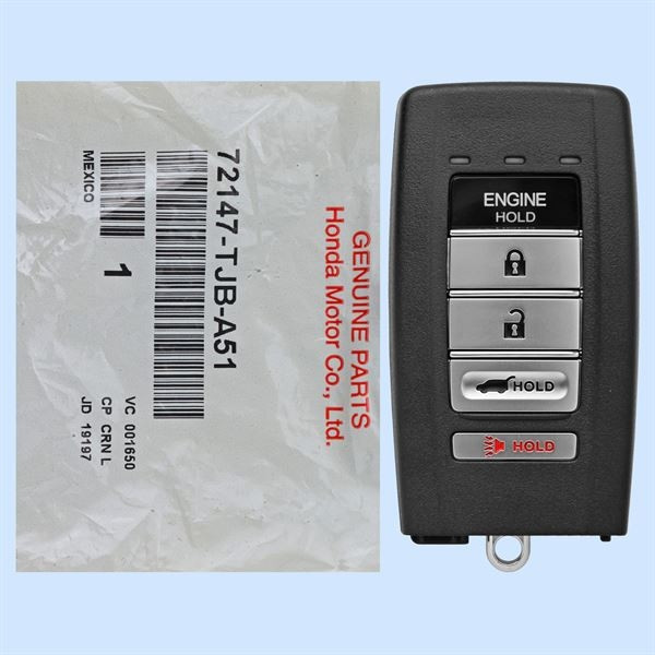 Acura 5 Button Driver 2 Smart Key KR5995364, 72147-TJB-A51, 902 MHz - New, OEM