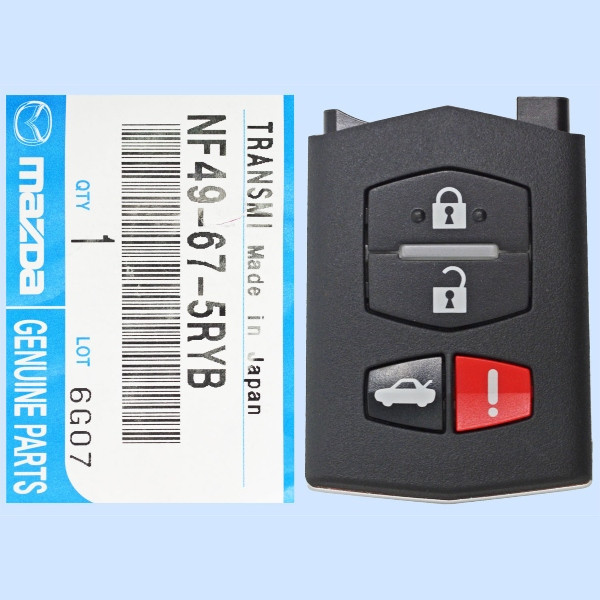 Mazda 4 Button Remote Head Key - New, OEM