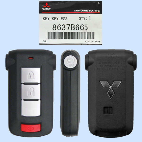 Mitsubishi 4 Button Proximity Smart Key OUC644M-KEY-N, 8637B665, 315 MHz - New OEM