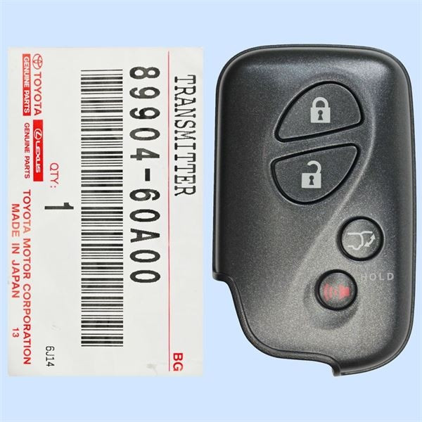 Lexus 4 Button SUV Proximity Remote Smart Key HYQ14AAB / E Board 3370 / 89904-60061 - New, OEM