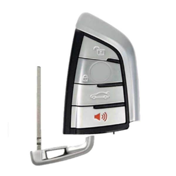 BMW 4 Button FEM / BDC Chrome Smart Key NBGIDGNG1, 315 MHz - Aftermarket