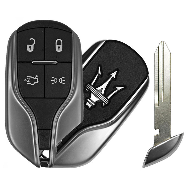 Maserati 4 Button Smart Key M3N-7393490, 5923336AG, 433 MHz - Refurbished, Grade A