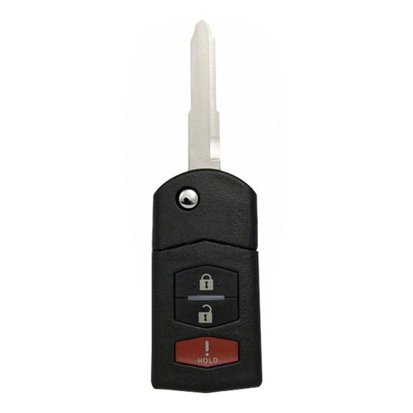 Mazda 3 Button Remote Flip Key BGBX1T478SKE125-01, CC43-67-5RYC, 315 MHz - Refurbished, Recase