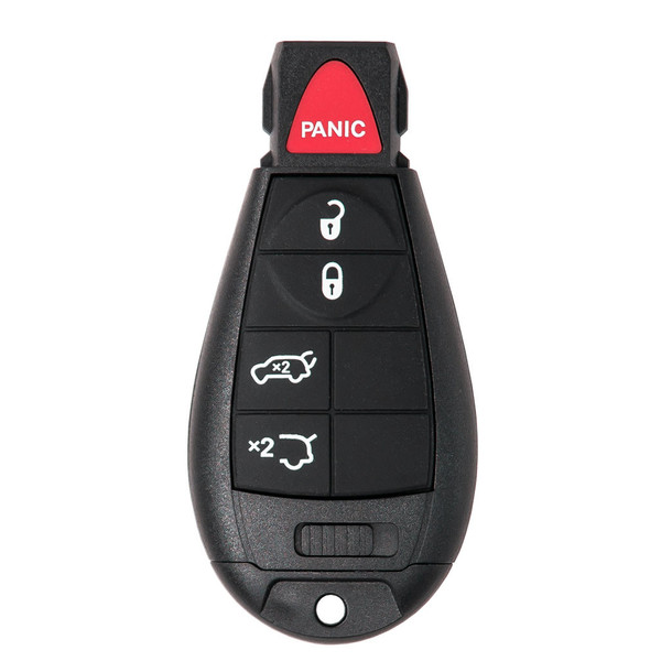 Keyless2Go Jeep 5 Button Non Proximity Remote Replacement IYZ-C01C 68066841 AF - With Durashell Technology, Premium Aftermarket, CDJ-KH5-005-NFB-MK0-001