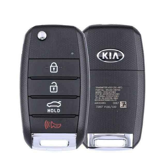 Kia 4 Button Remote Head Key NYOSYEC4TX1611, 95430-H9800, 433 MHz - New, OEM