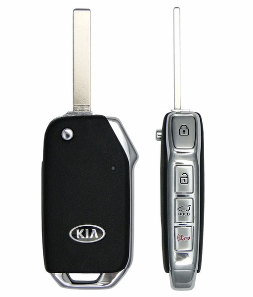 Kia 4 Button Remote Flip Key SY5SKRGE04, 95430-K0100, 433 MHz - New, OEM