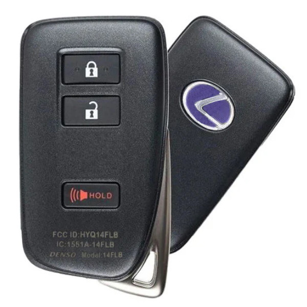 Lexus 3 Button Proximity Smart Key with Blue Logo HYQ14FLB, 89904-78G50, 315 MHz - New, OEM