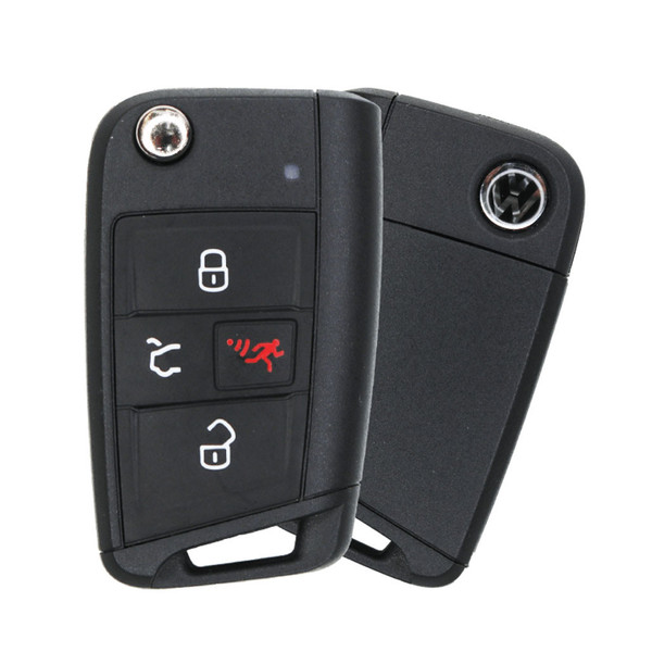Volkswagen 4 Button 48 MQB Remote Flip Key with Comfort Access NBGFS12A01, 5G6959752AC, 315 MHz - New, OEM