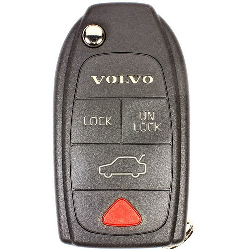 Volvo 4 Button Remote Flip Key HYQ12BBM, 30662324, 433 MHz - Refurbished, Grade A
