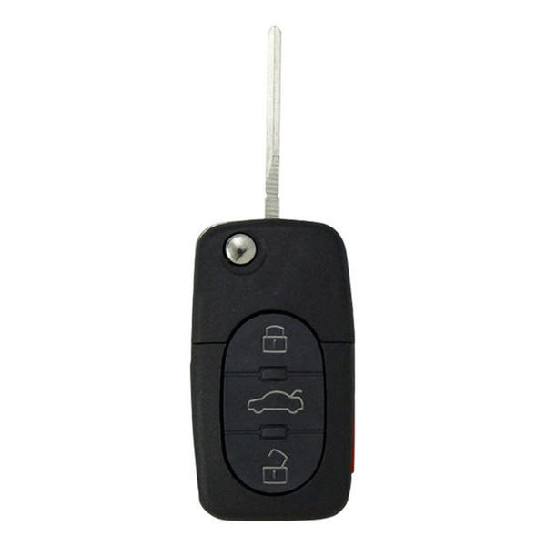 Audi 4 Button Remote Flip Key MYT820837231, 8Z0837231F, 315 MHz - Refurbished, Recase