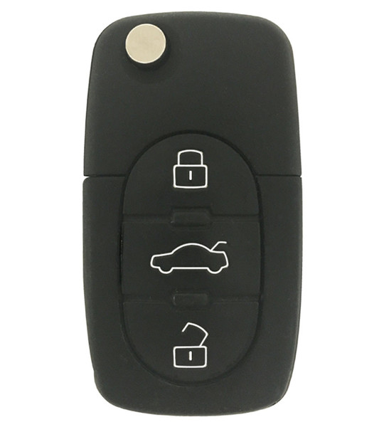Audi 4 Button Remote Flip Key MYT820837231, 8Z0837231F, 315 MHz - Refurbished, Grade A