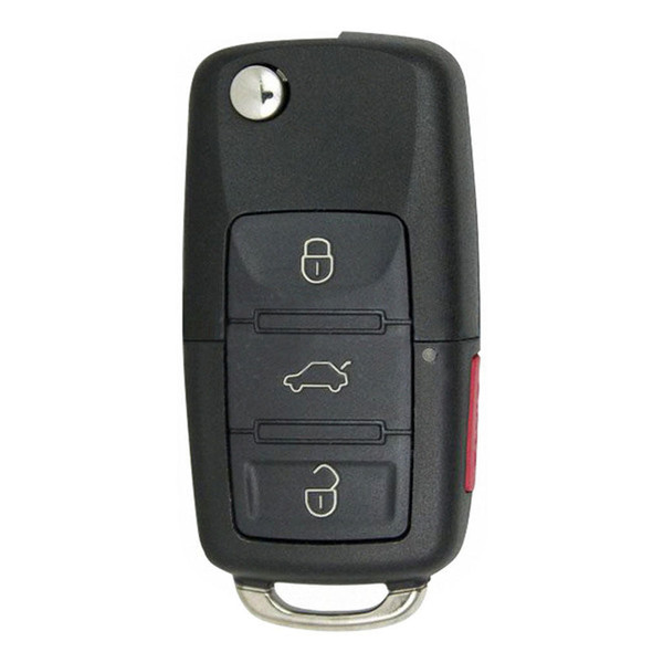 Volkswagen 4 Button Remote Flip Key NBG92596263, 1KO959753H, 315 MHz - Refurbished, Recase