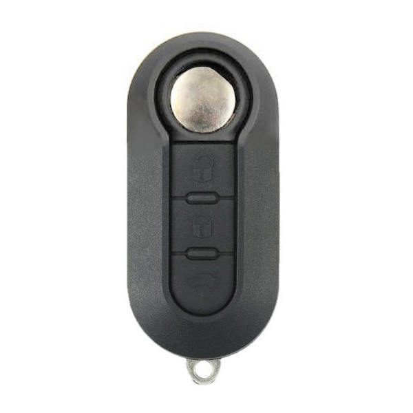 Fiat 3 Button Remote Flip Key Replacement LTQF12AM433TX (DELPHI BCM), 433 MHz - Aftermarket