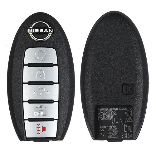 Nissan 5 Button Smart Key KR5TXN7, 285E3-9DL5A, 433 MHz - New, OEM