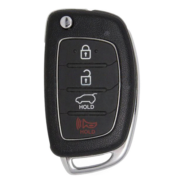 Keyless2Go Hyundai 4 Button Remote Flip Key TQ8-RKE-4F25, 95430-D3010, 433 MHz - Premium Aftermarket