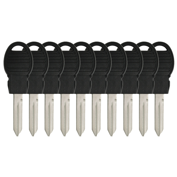 Chrysler Dodge Jeep Ram Y170-PT Transponder Key, Philips ID 46, 10 Pack - Aftermarket
