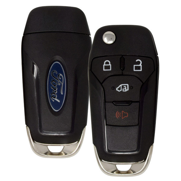 Strattec (5939856) Ford 4 Button Remote Flip Key N5F-A08TAA, 164-R8281, 315 MHz - New, OEM