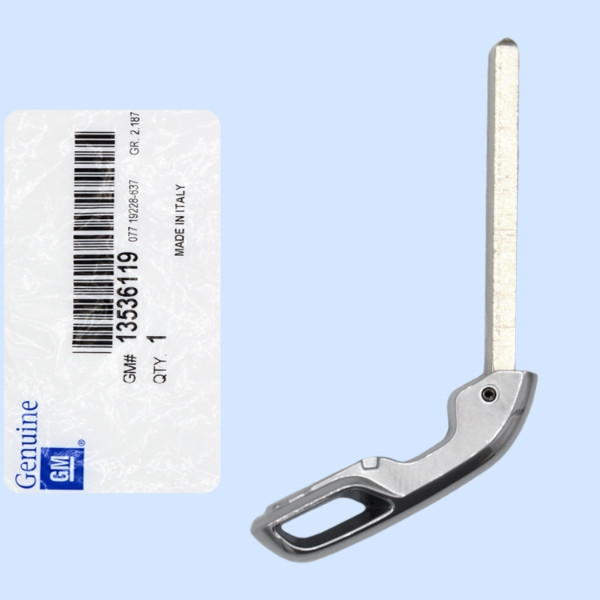 Cadillac Chevrolet Emergency Insert Key Blade 13536119, HU100 - New, OEM