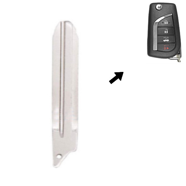Toyota Flip Key Switch Blade Replacement, TR47 Keyway - Aftermarket