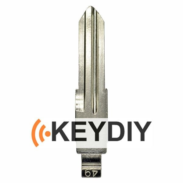 KeyDIY Opel Universal Flip Key Blade, Left Notch (#43) - 1 Pack
