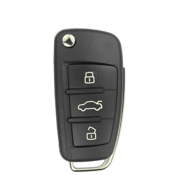 Audi 4 Button Remote Flip Key IYZ3314, 4F0837220AG, 315 MHz - Refurbished, Grade A