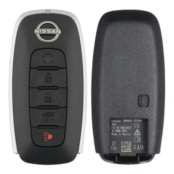 Nissan 5 Button Smart Key KR5TXPZ3, 285E3-6LY5A, 433 MHz - New, OEM