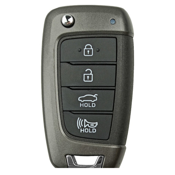 Hyundai 4-Button Replacement Shell For 95430-J0700, Standard Aftermarket